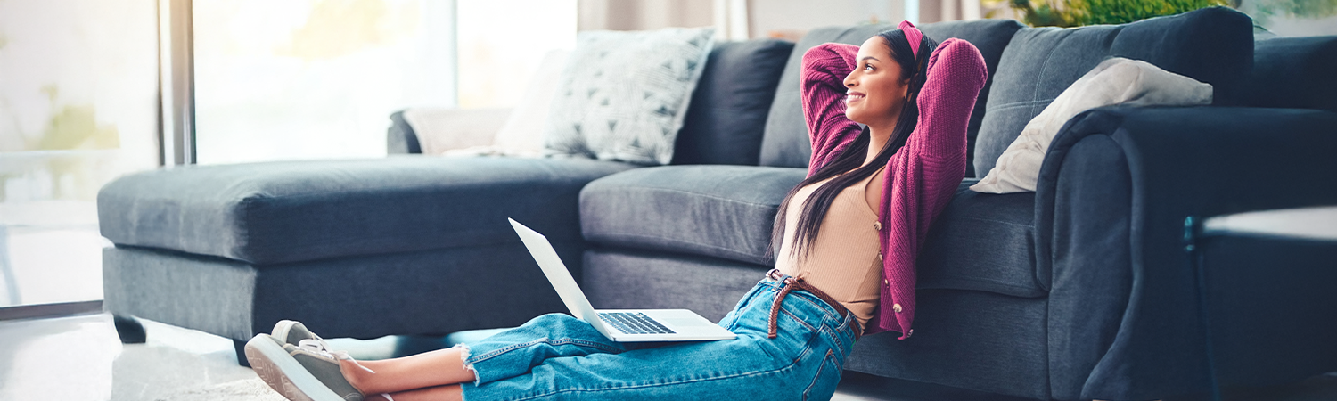 Young women contemplating the financial future